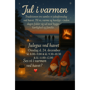 Onsdag d. 24 December kl. 08.00 - 09.00 v. Blvand Strand