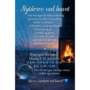 Onsdag d. 31 December kl. 09.30 - 10.30 v. Blvand Strand