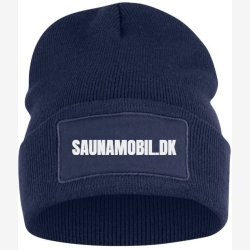 SaunaHue - SaunaMobil Special Edition - Dark Blue ,�med hvidt logo