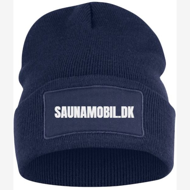 SaunaHue - SaunaMobil Special Edition - Dark Blue ,med hvidt logo